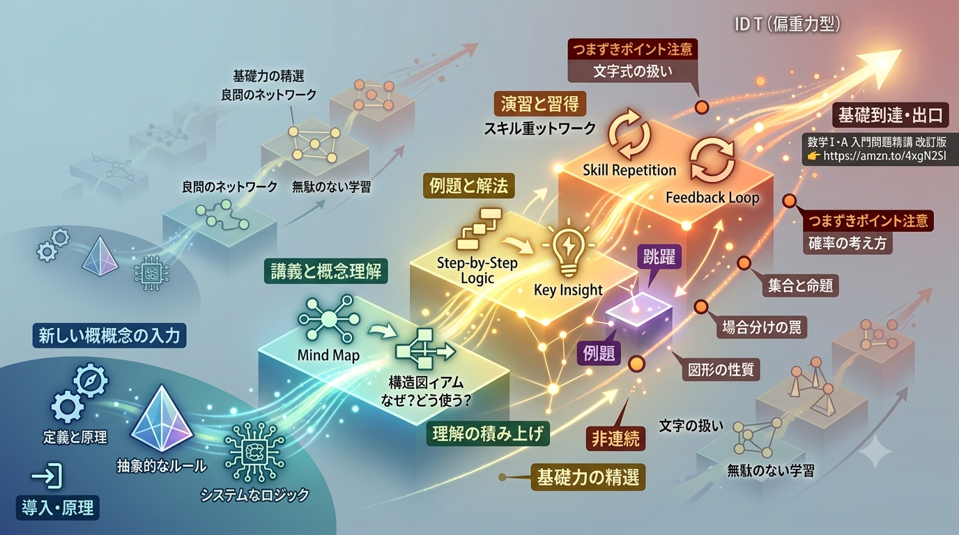 【数学Ⅰ・A 入門問題精講】高校数学の“最初の壁”を越えるための一冊──考え方から丁寧に積み上げる入門書