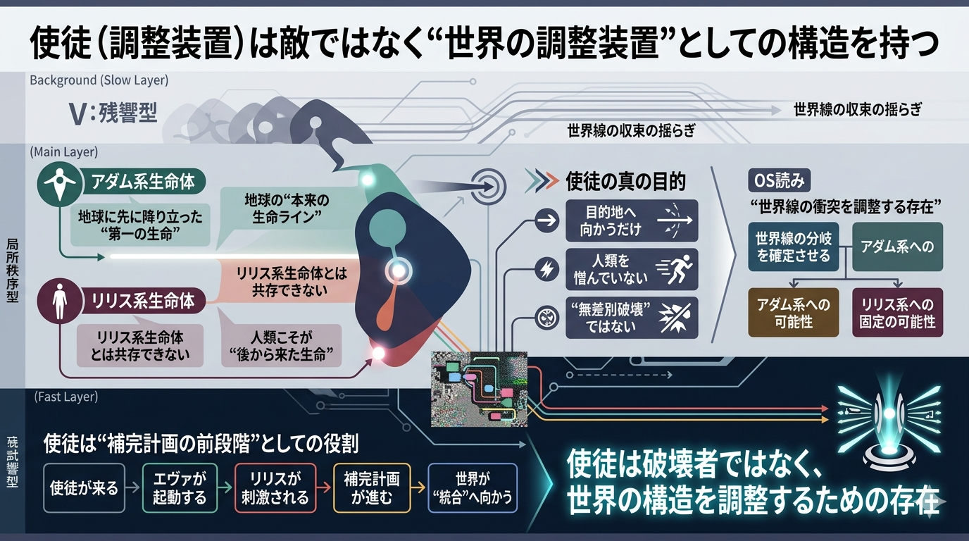 【新世紀エヴァンゲリオン】使徒は敵ではなく“世界の調整装置”としての構造を持つのか