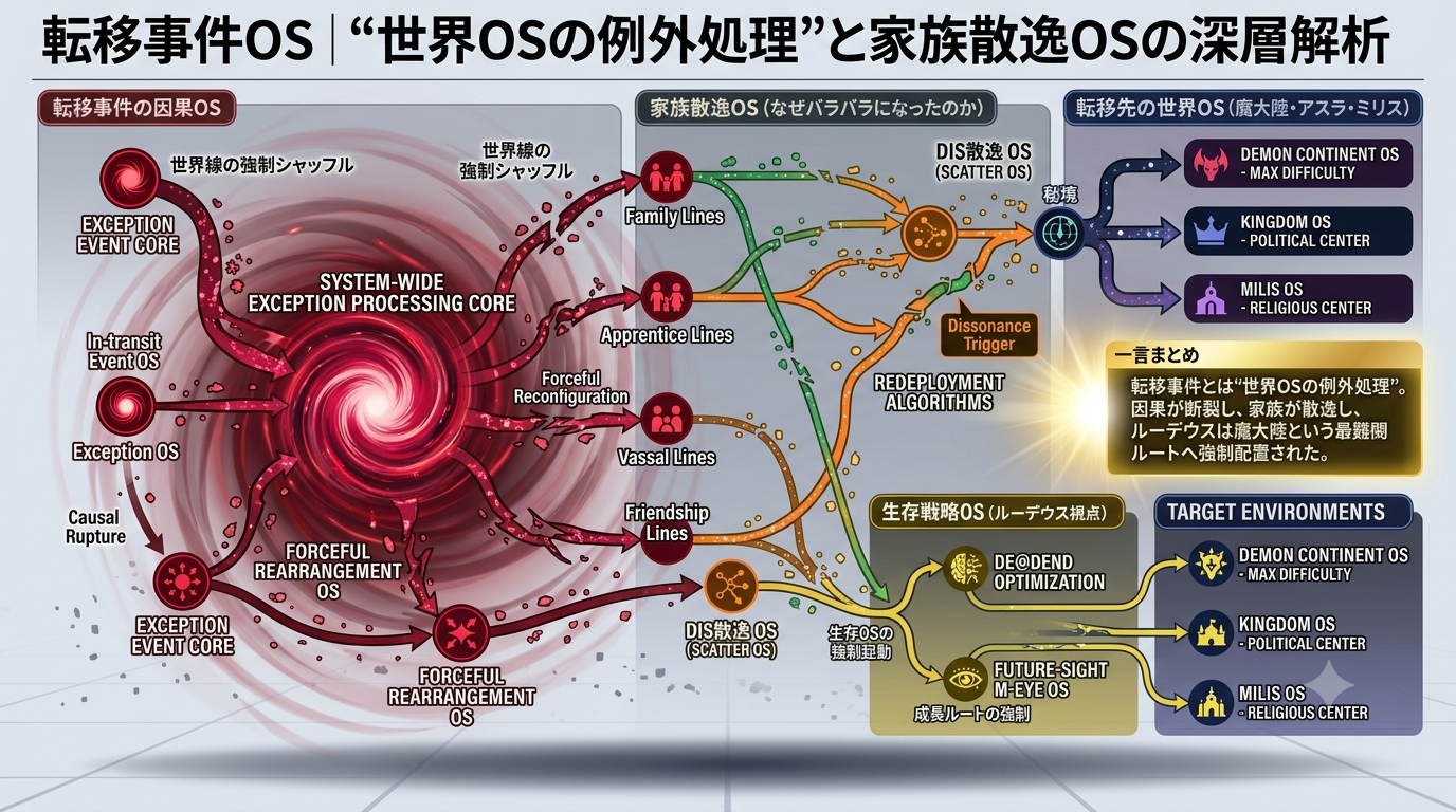 【無職転生S1】転移事件の因果構造と家族散逸OSを深層解析