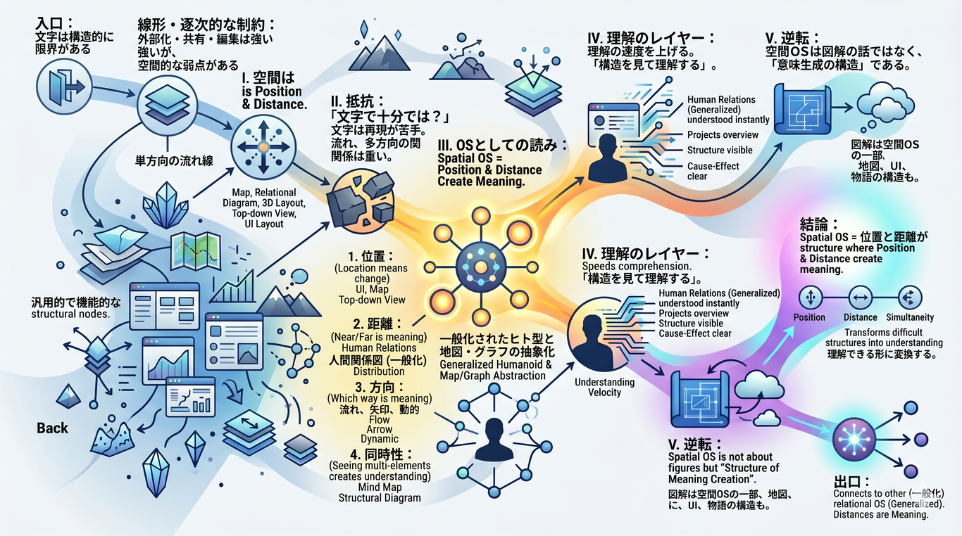 【空間OS】情報が“位置・距離”を持つことで意味が生まれる構造
