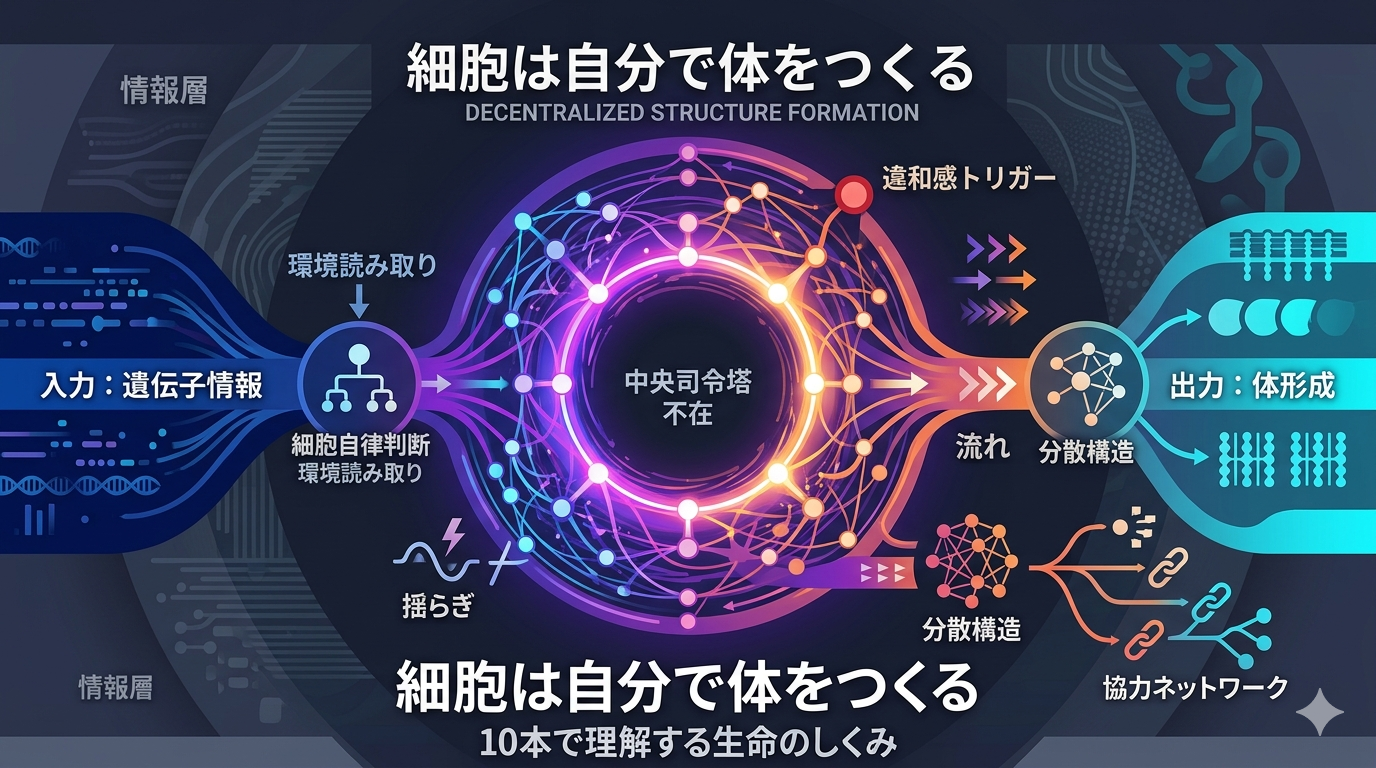 【総まとめ】細胞は“自分で体をつくる”──10本で理解する生命のしくみ