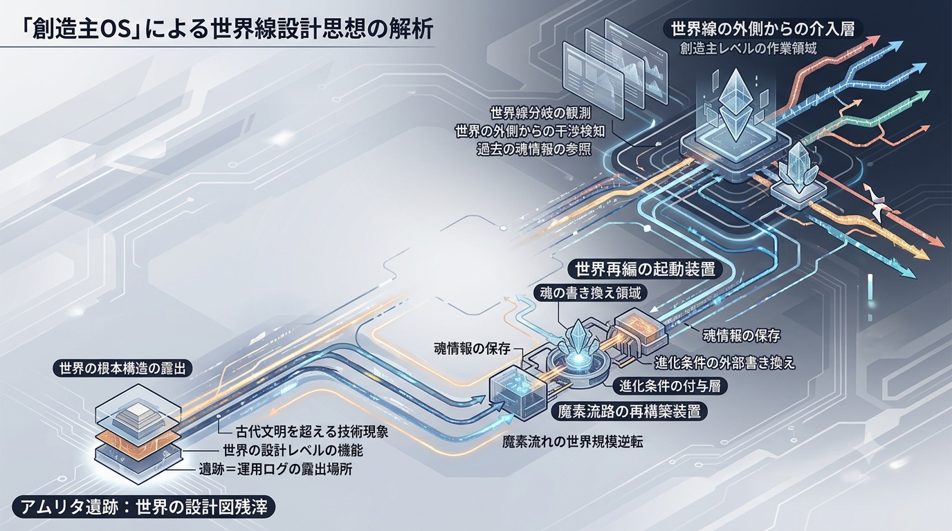 【転スラ4期】アムリタ遺跡は誰が作ったのか──“創造主OS”で世界線の設計思想を読む