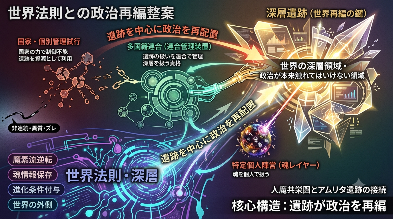 【転スラ4期】人魔共栄圏とアムリタ遺跡の接続から4期の核心を読む──政治と世界法則が初めて“同じ地図”に乗る