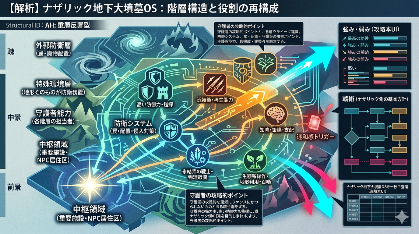 🔥866【オバロS1】ナザリック地下大墳墓OS：階層構造と守護者解析