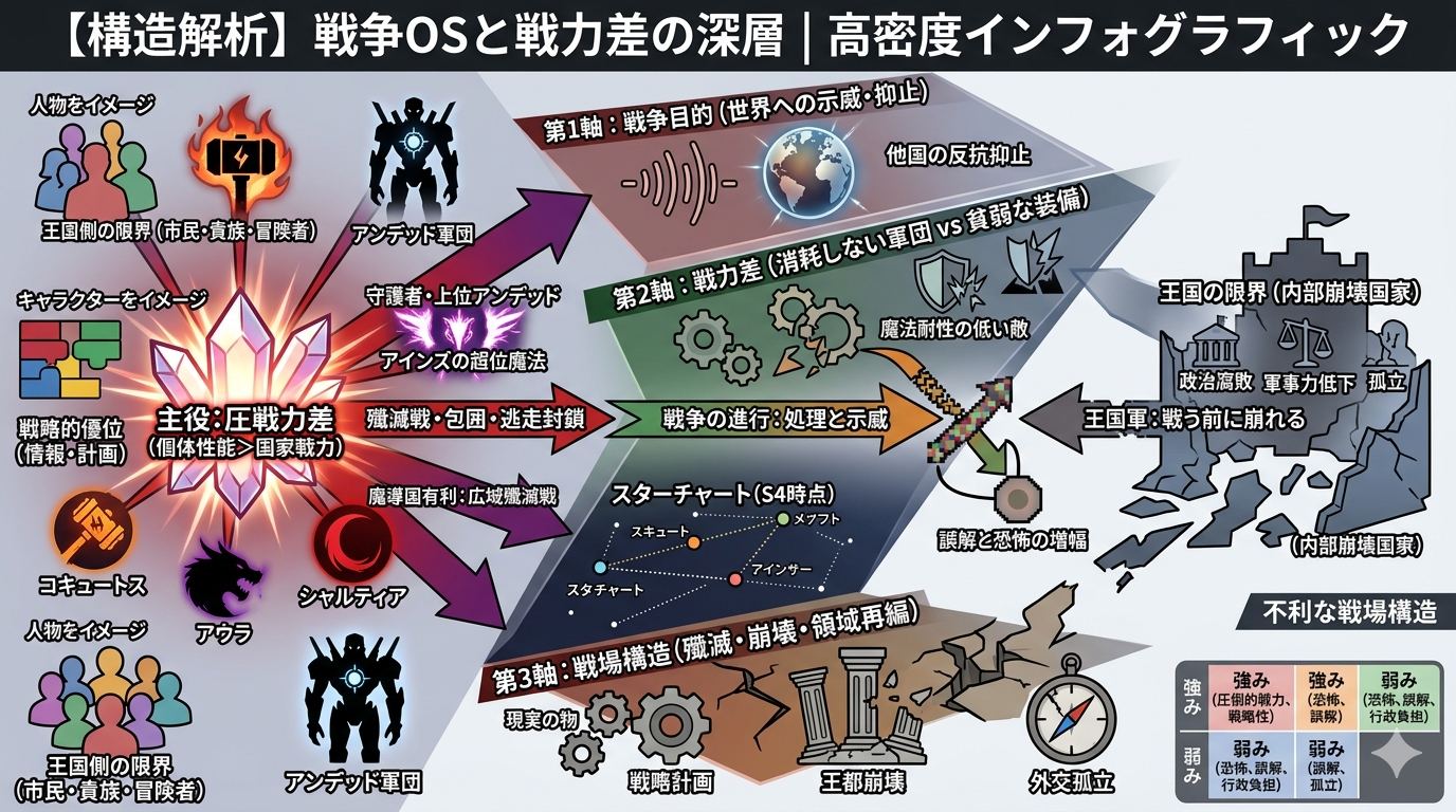 🔥900【オバロⅣ】魔導国 vs 王国OS：戦争構造と戦力差の深層解析（改訂版）