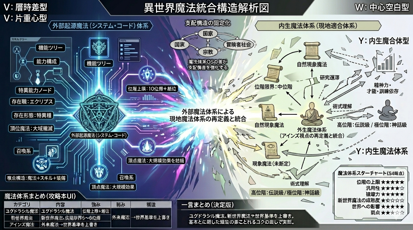 🔥903【オバロⅣ】魔法体系OS：アインズの上位魔法と世界魔法比較解析（改訂版）