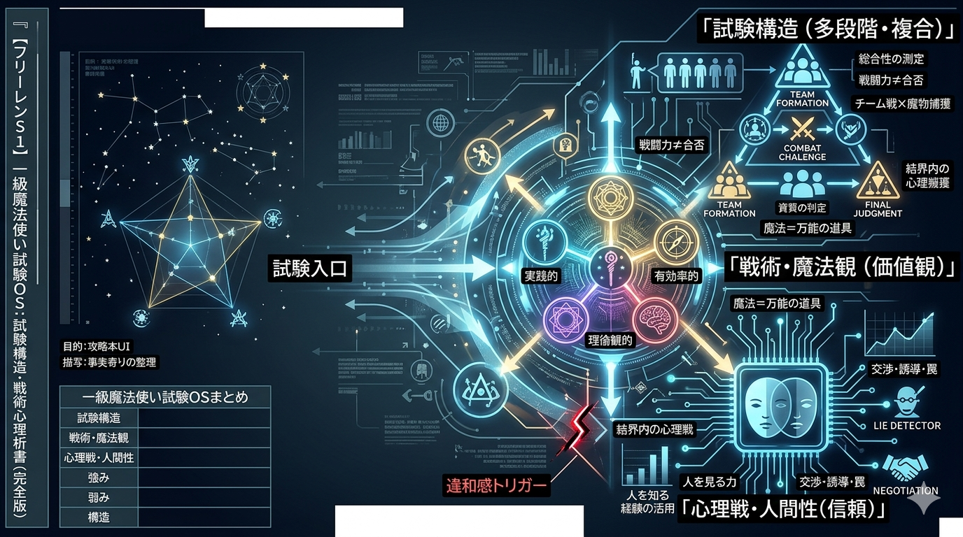 🔥909【フリーレンS1】魔族OS：思考構造・言語欺瞞・戦闘特性の深層解析（完全版）