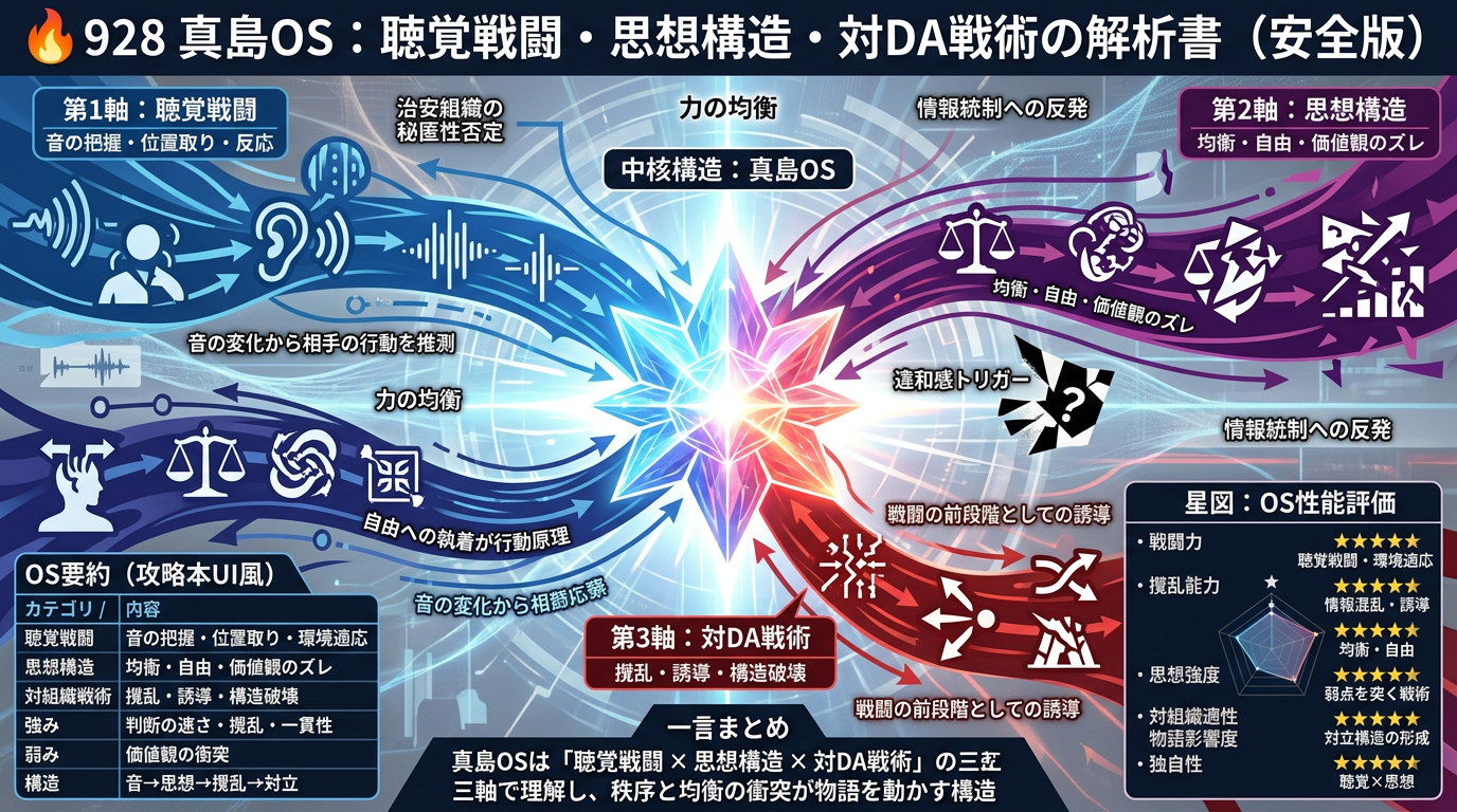 🔥928【リコリコS1】真島OS：聴覚戦闘・思想構造・対DA戦術の解析書