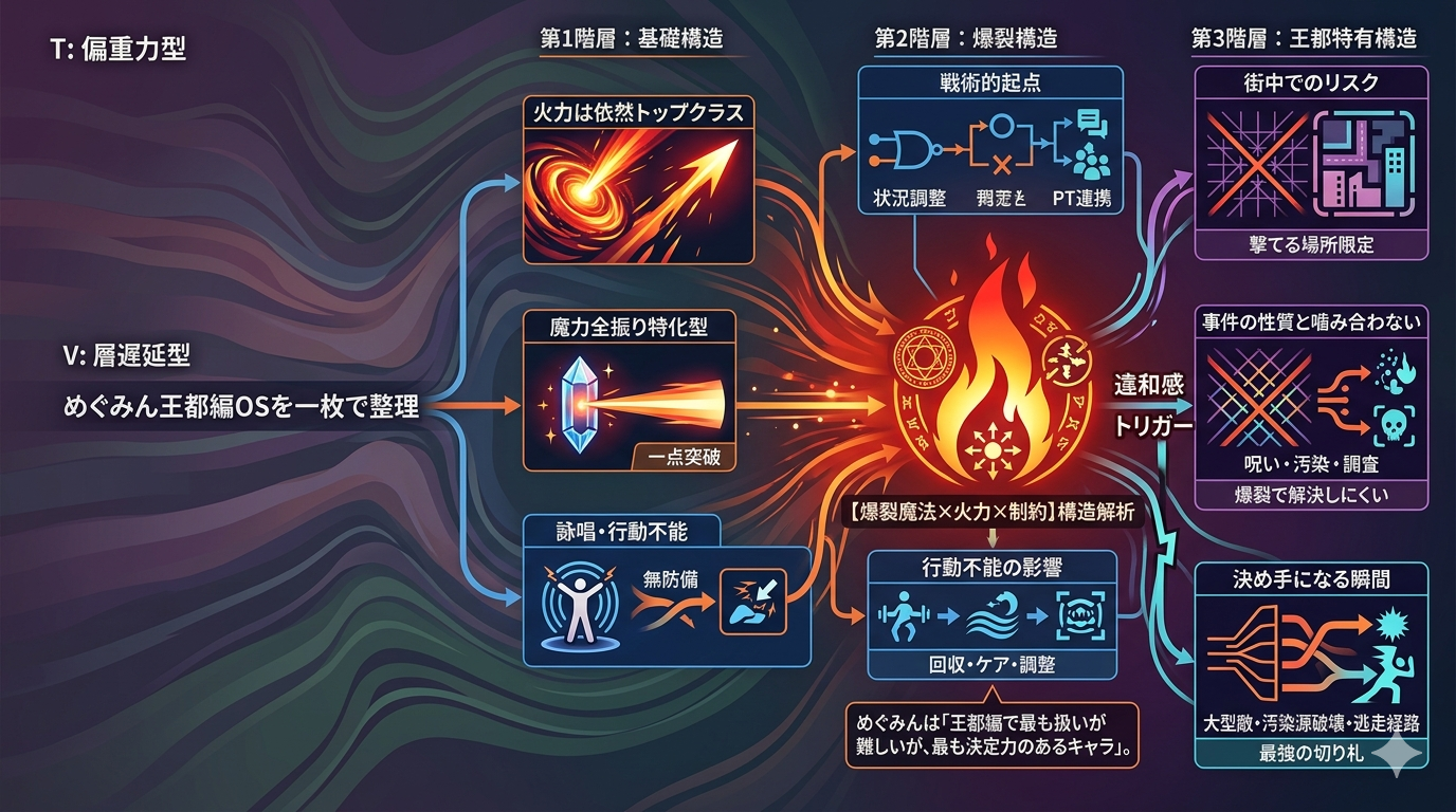 🔥【このすばS2】めぐみん爆裂魔法OS：王都戦で見える“火力と制約”の構造解析