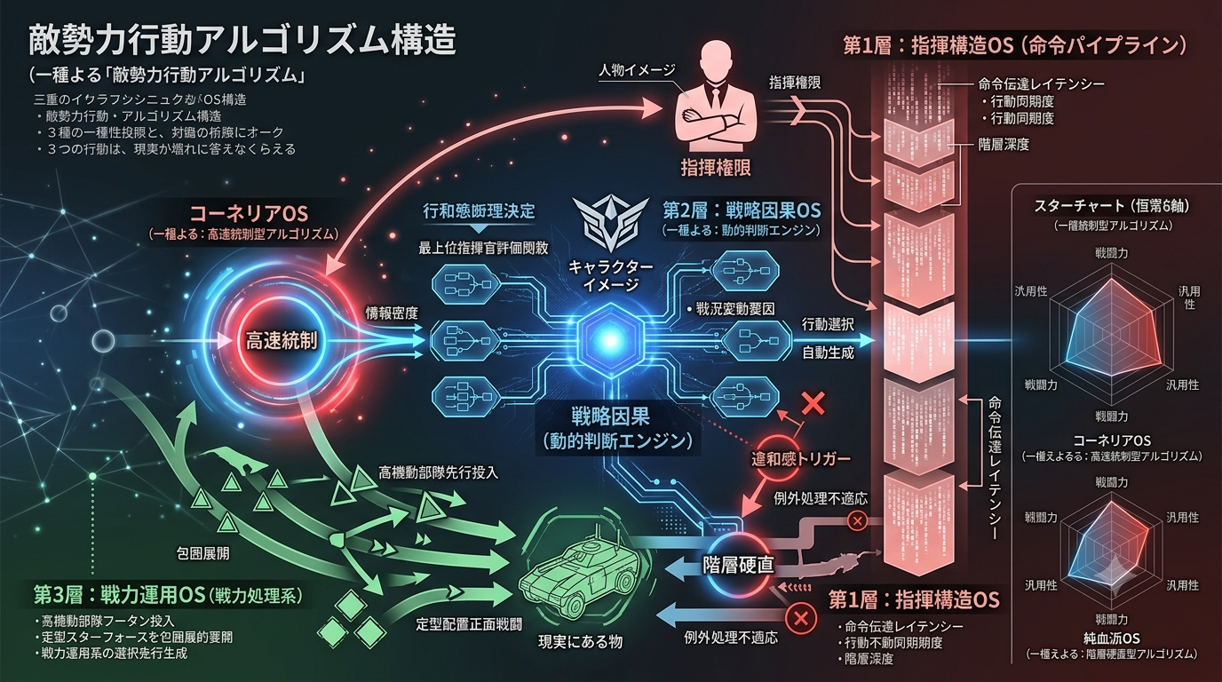 1003【コードギアスS1】敵勢力OS：コーネリア・純血派の戦略行動パターン解析