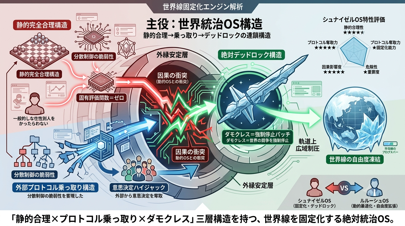 1012【コードギアスR2】シュナイゼルOS：静的完全合理とダモクレスの絶対デッドロック構造解析