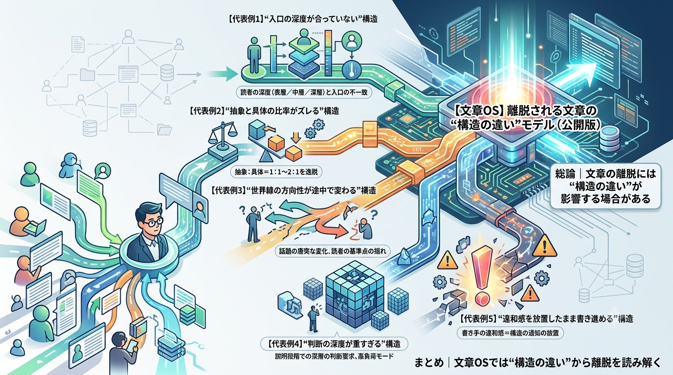 2249｜【文章OS】離脱される文章の“構造の違い”モデル