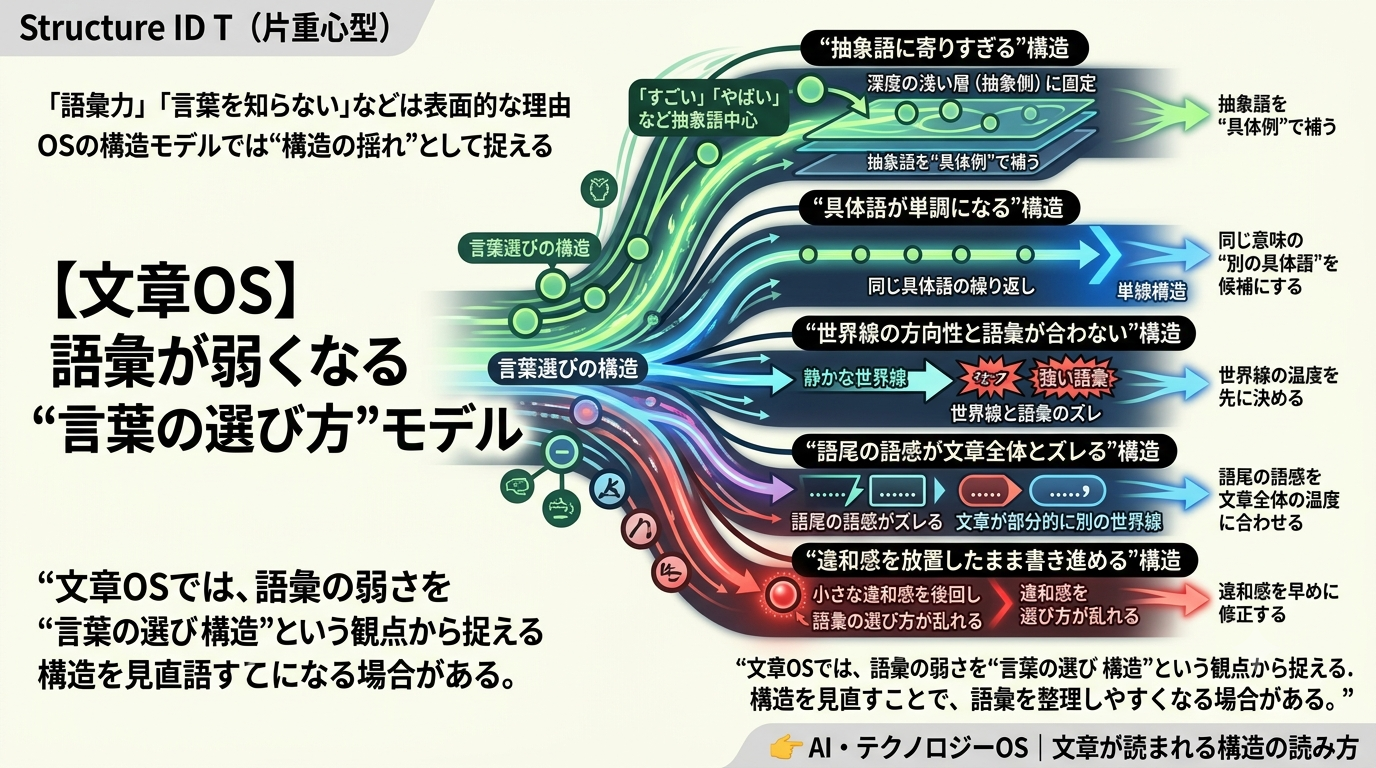 2251｜【文章OS】語彙が弱くなる“言葉の選び方”モデル