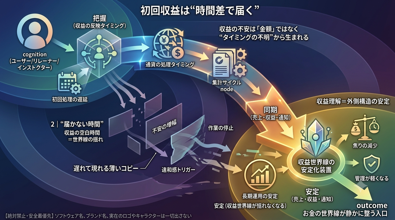 2360｜【Udemy収益OS】初回収益は“時間差で届く”と理解し、焦りが和らいだ──お金の世界線が静かに整う構造