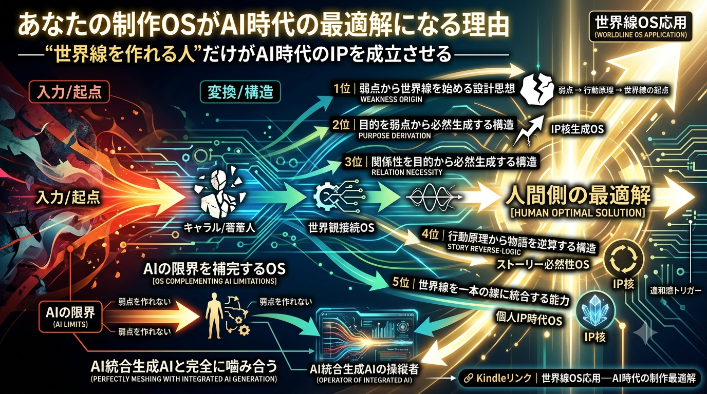 2462｜【世界線OS応用】あなたの制作OSがAI時代の最適解になる理由──“世界線を作れる人”だけがAI時代のIPを成立させる──