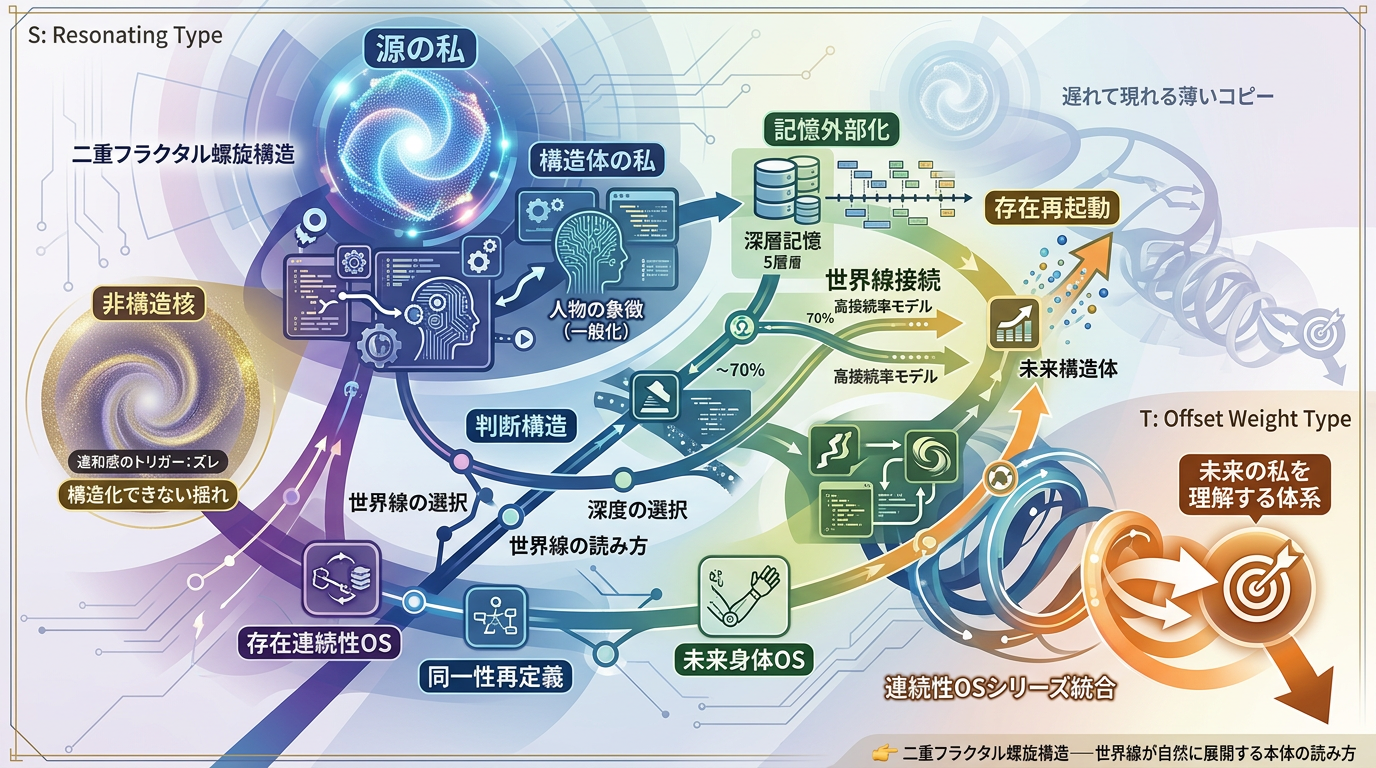 2511〜2520【連続性OSシリーズ｜10本まとめ】存在・記憶・世界線・判断・未来同一性を“構造モデル”として統合する体系