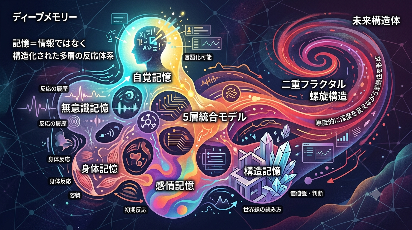2519｜【深層記憶OS】自覚記憶と無意識・身体・感情・構造記憶を統合する深層記憶体系