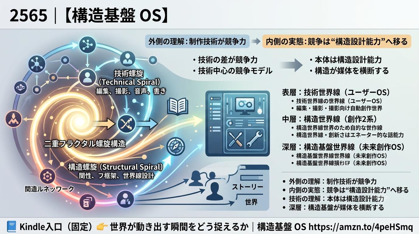 2565｜【構造基盤 OS】将来の競争は“動画制作能力”ではなく、 “構造を設計できる能力”へ移る可能性が高い ──世界が動き出す瞬間をどう捉えるか──