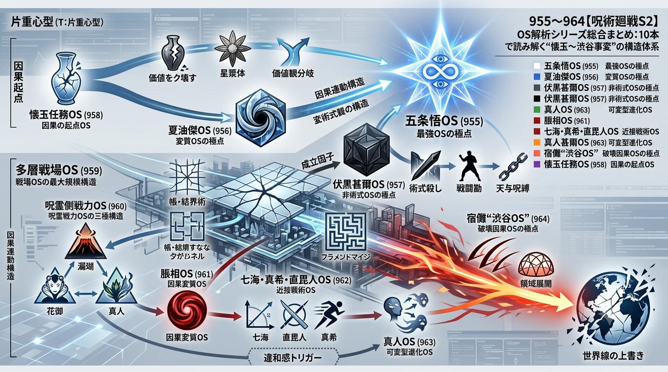 955〜964【呪術廻戦S2】OS解析シリーズ総合まとめ：10本で読み解く“懐玉〜渋谷事変”の構造体系
