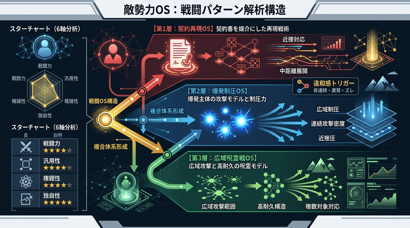 974【呪術廻戦S3】敵勢力OS：レジィ・黄櫨・黒沐死の戦闘パターン解析書