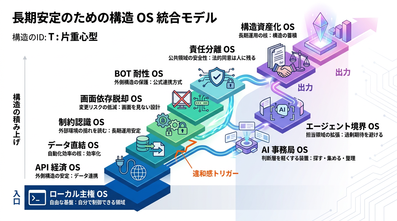 【2541〜2550 総括 OS】AI・自動化・ローカル環境の未来は“構造の積み上げ”で読み解ける──10 本シリーズの統合モデル