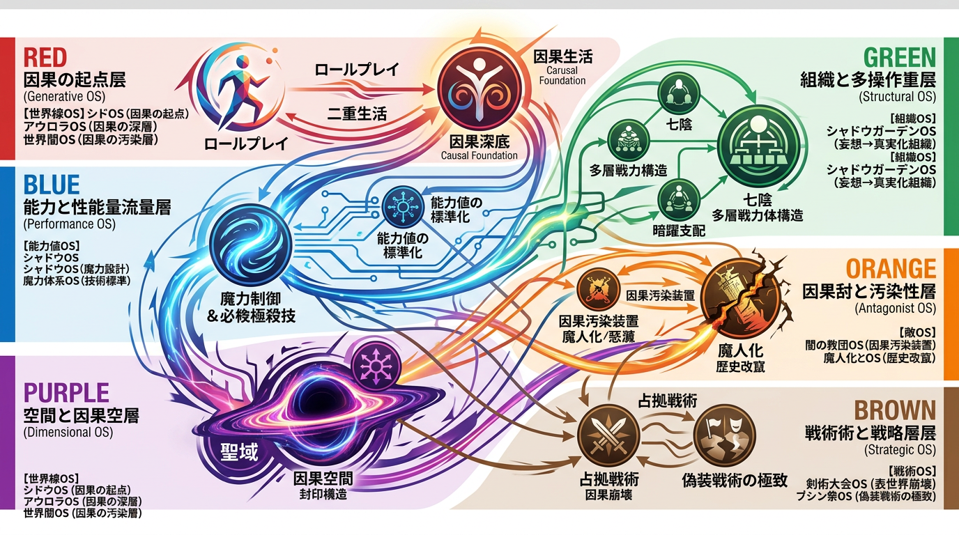 ■ 陰実S1：構造OS大全（1015W〜1024W）世界線・能力値・組織・敵・空間・戦術の10体系を俯瞰する