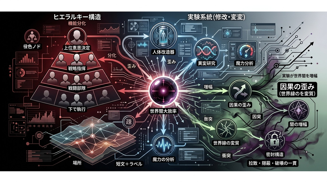 1018W｜【陰実S1】闇の教団OS：教団階層・実験体系・敵勢力の行動解析書（構造ID：EN｜敵OS）
