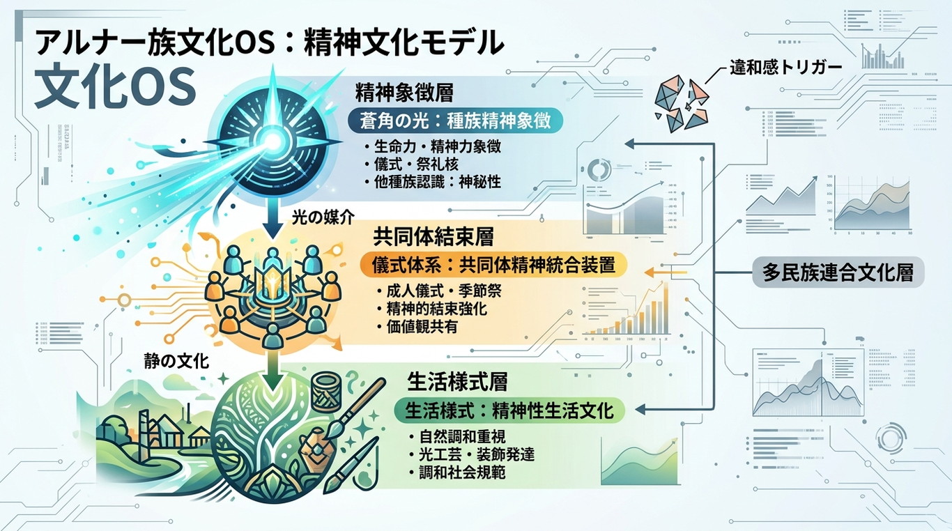 1250W｜【領民０人領主】アルナー族の文化OS：蒼角の光・儀式・生活様式が示す“種族文化の深層構造”を解析する（構造ID：ZERO-ALNAR）