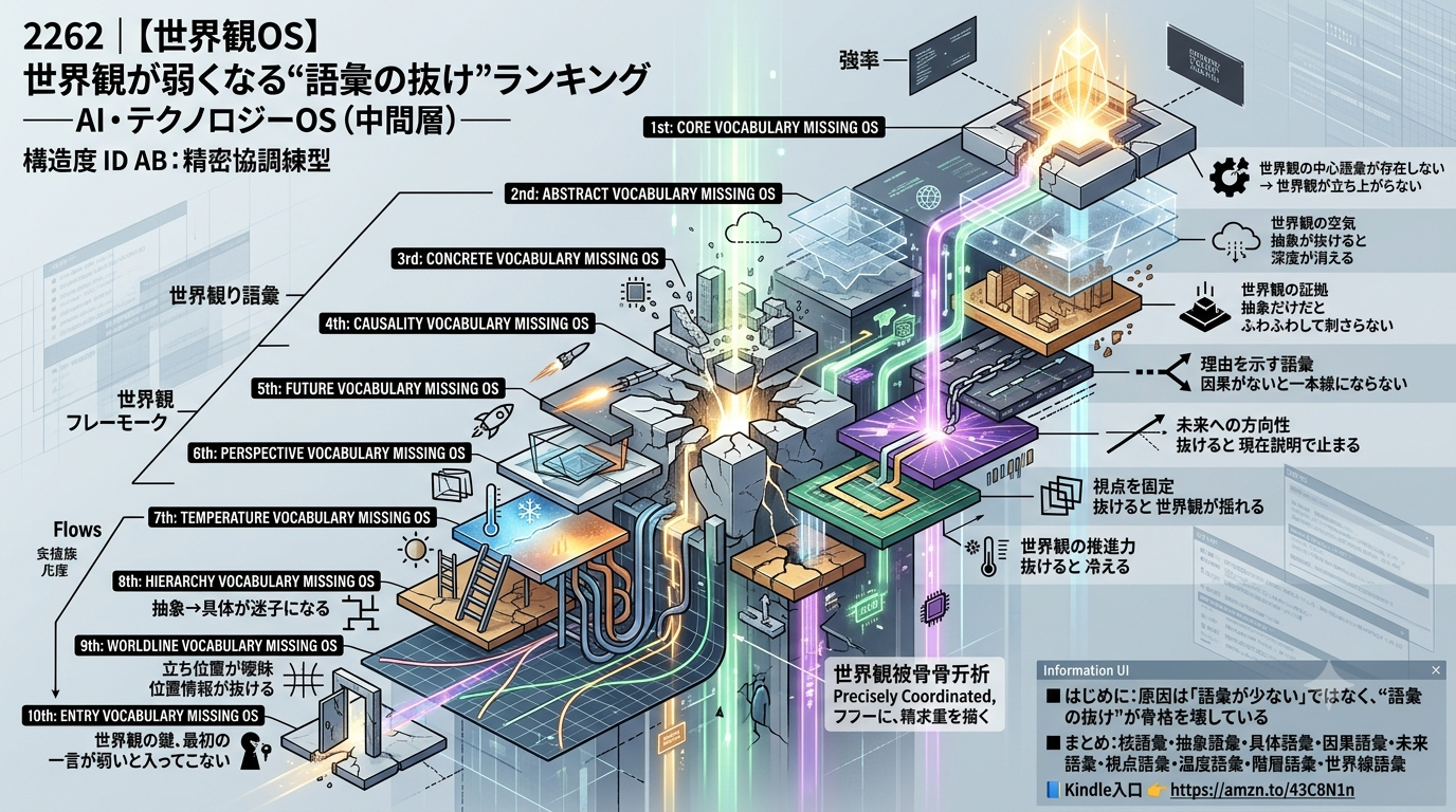 2262｜【世界観OS】世界観が弱くなる“語彙の抜け”ランキング ──AI・テクノロジーOS（中間層）──
