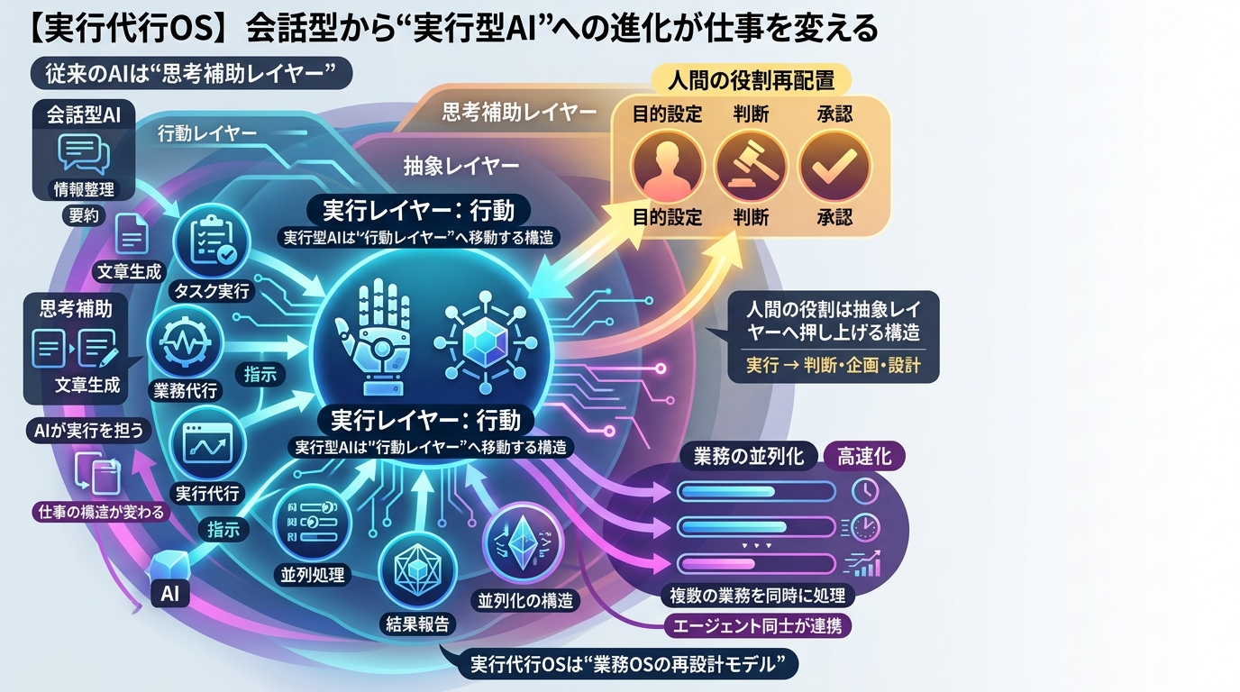 2809｜【実行代行OS】会話型から“実行型AI”への進化が仕事を変える