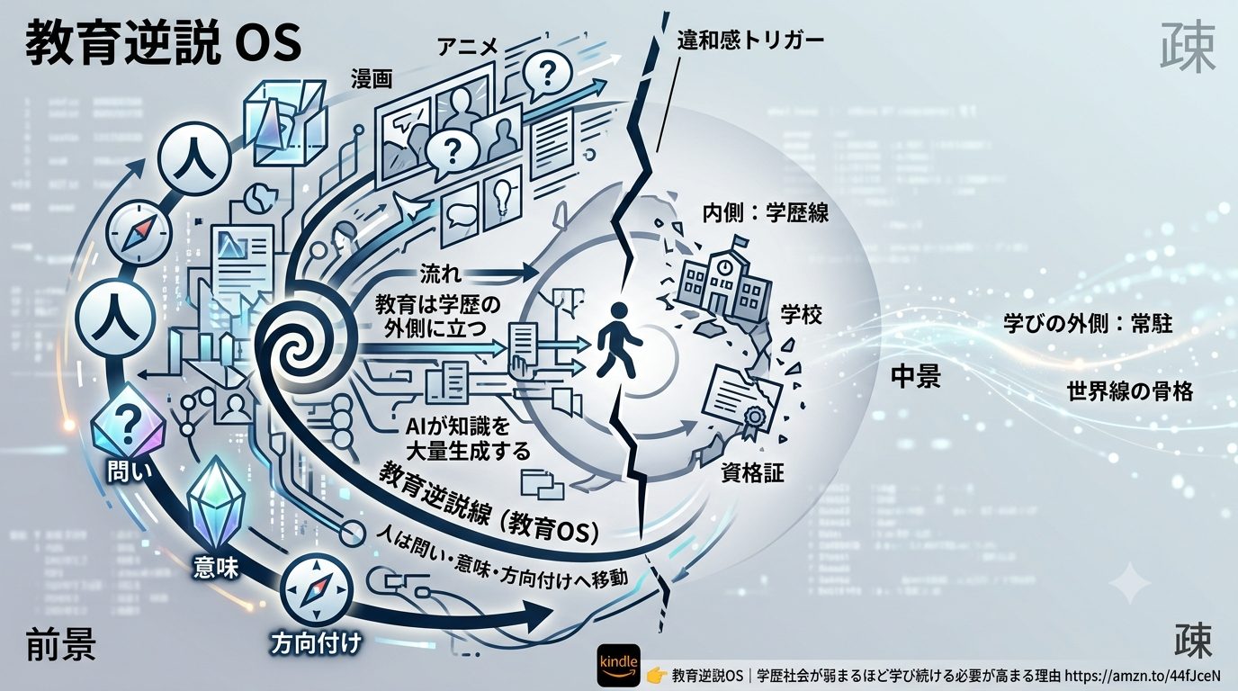 3181｜【教育逆説 OS】学歴社会が弱まるほど学び続ける必要が高まる理由──教育OSの逆説構造
