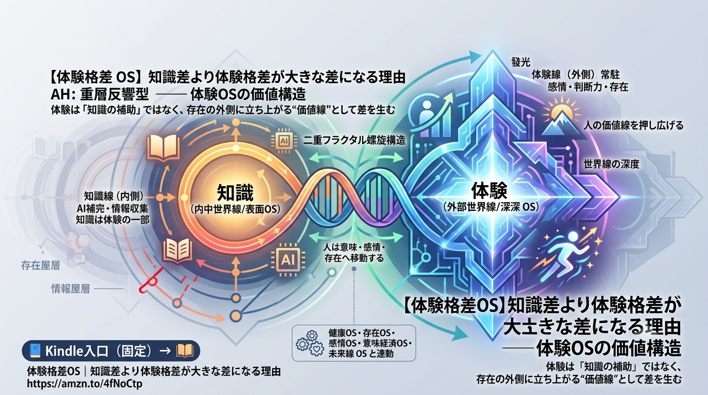 3201｜【体験格差 OS】知識差より体験格差が大きな差になる理由──体験OSの価値構造