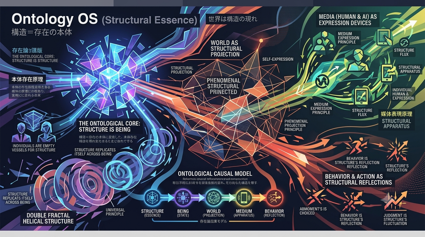 📘 3675〜3684M6 構造OS：存在論版（Ontology OS）──構造は存在の本体であり、世界は構造の現れである──