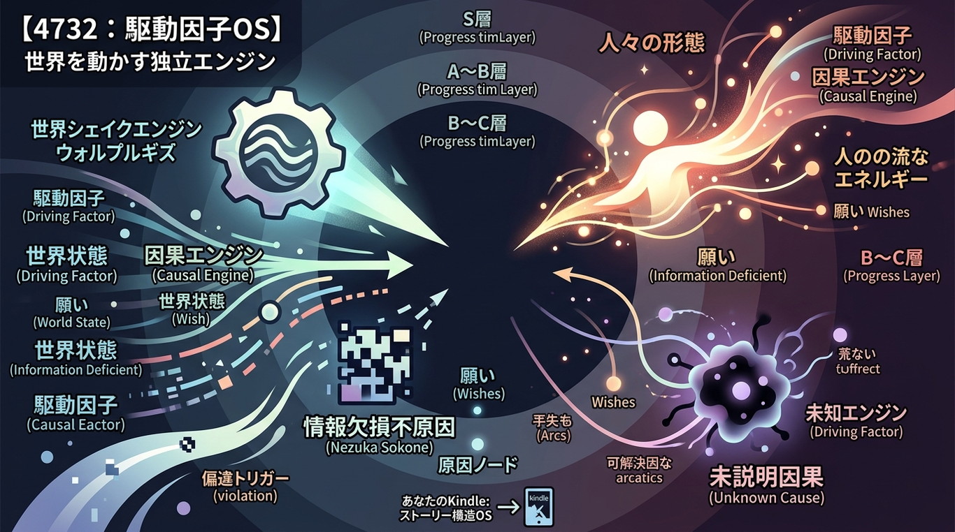 【4732：駆動因子OS】『劇場版 魔法少女まどか☆マギカ〈ワルプルギスの廻天〉』を動かす“独立エンジン”──願い・ワルプルギス・名塚底根・未説明因果を分離する因果入口の設計論