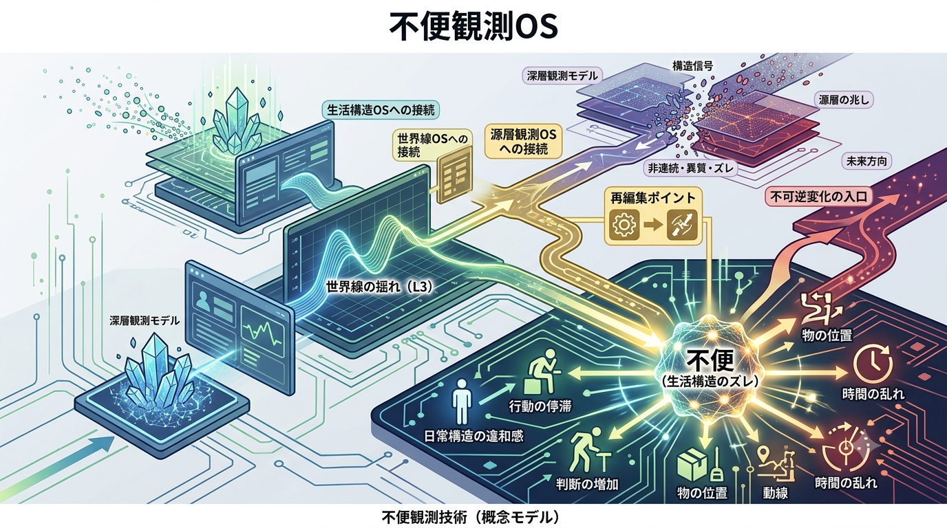 756｜【不便観測OS】日常の小さな不便を世界線のズレとして読み解き、生活構造を再調整する観測技術（概念モデル）