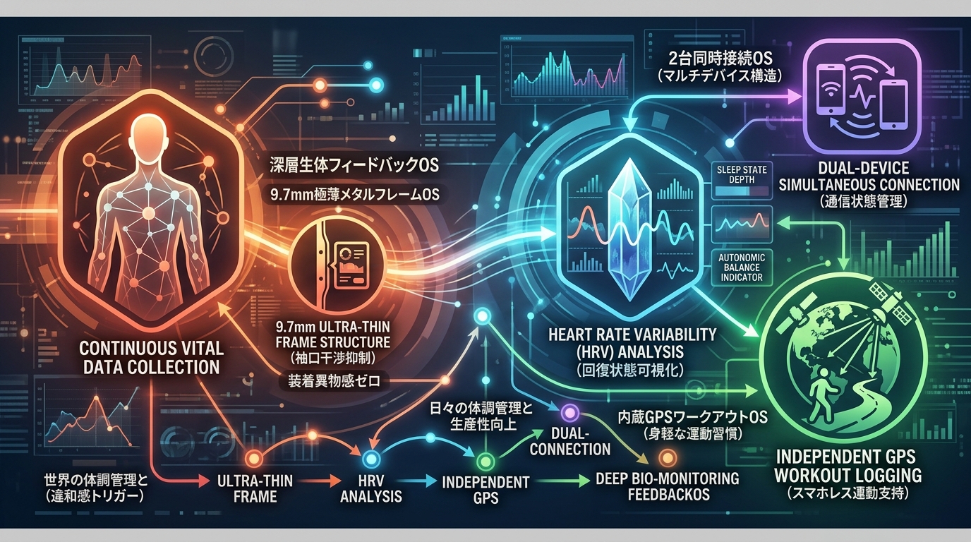 1161W｜【9.7mm極薄×睡眠HRV解析】Xiaomi Smart Band 10 Proが実現する生体モニタリングの深淵とは？1.74インチAMOLEDと2台同時接続の構造