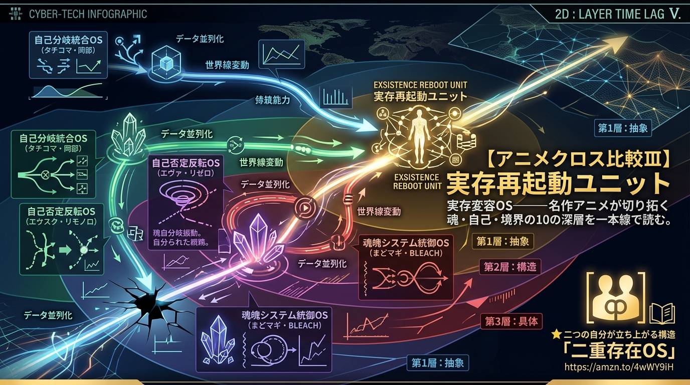 1516W〜1525W｜アニメクロス比較 “分岐・否定・魂魄・外在・保存・崩壊・痛恨・境界・展開・再起” の10本を一本線で読む