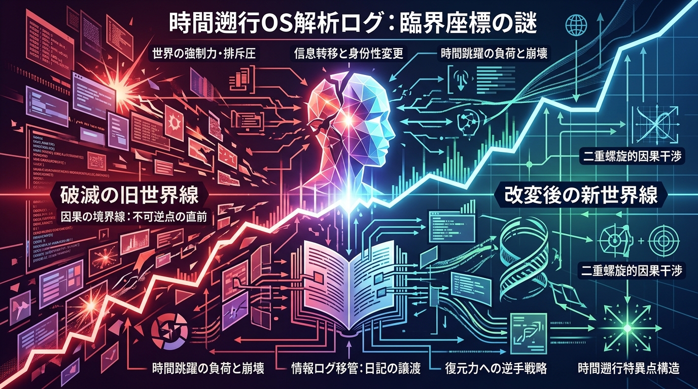 5735｜【無職転生 日記 ネタバレ｜時間遡行OS】ターニングポイント4で老ルディが現れた座標の謎を解く──世界の強制力と因果の境界線で過去の改変限界を読み解く100字構造解析ログ