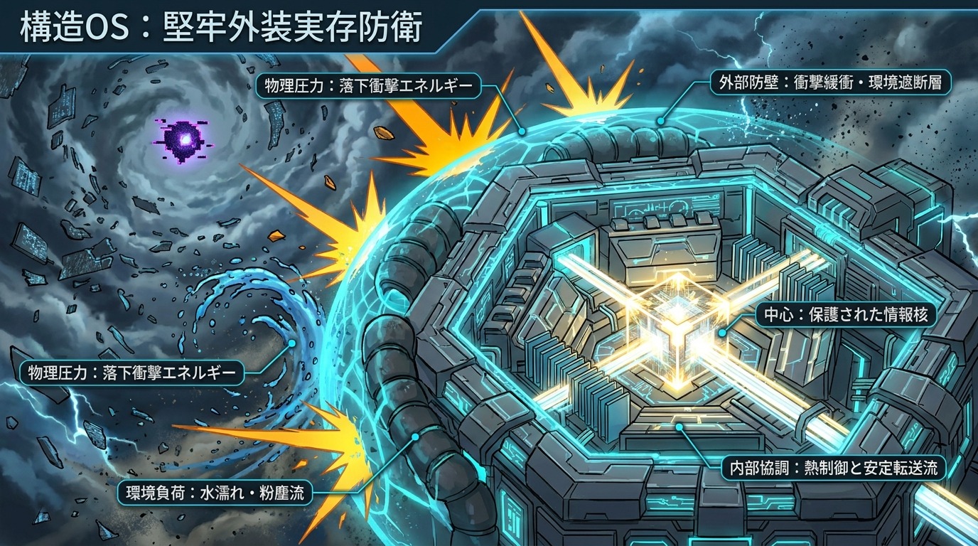 1698W｜【構造OS】堅牢エラストマー外装とIP65防水が拓くデータ防衛：落下衝撃と水濡れを無効化するヘビーデューティ設計。