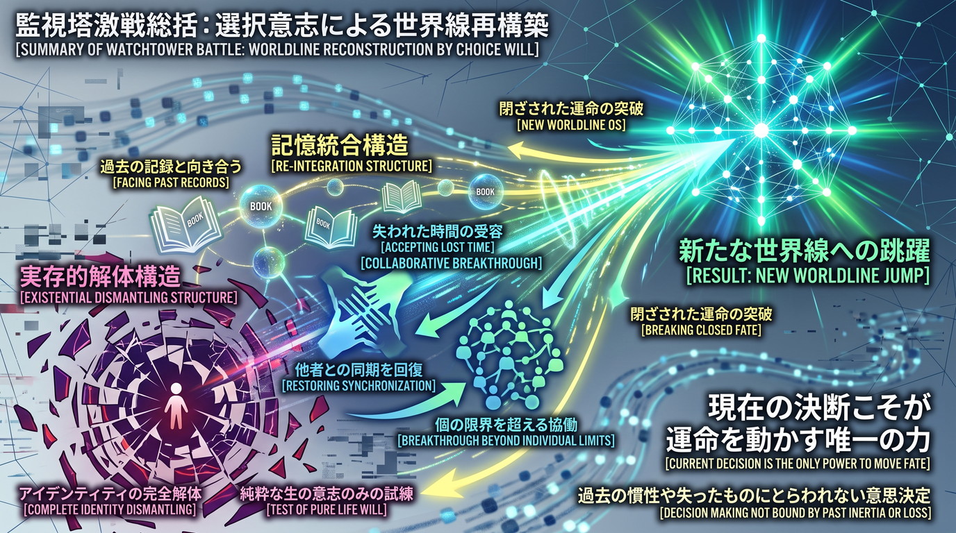1824W｜【リゼロ4期】監視塔激戦総括：記憶を失ってもなお選び直す覚悟──「死に戻り」のループを越えて立ち上がる新たな世界線。