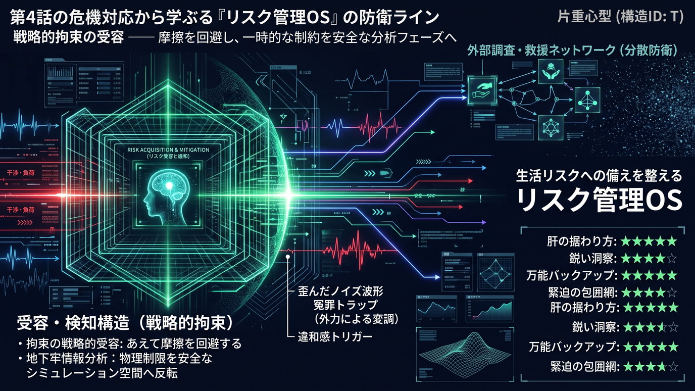 1980W｜【モブせか2期】国家反逆罪の嫌疑と地下牢入りに直面するリオンの危機対応──拘束下で状況を見極める「リスク管理OS」の防衛ライン。