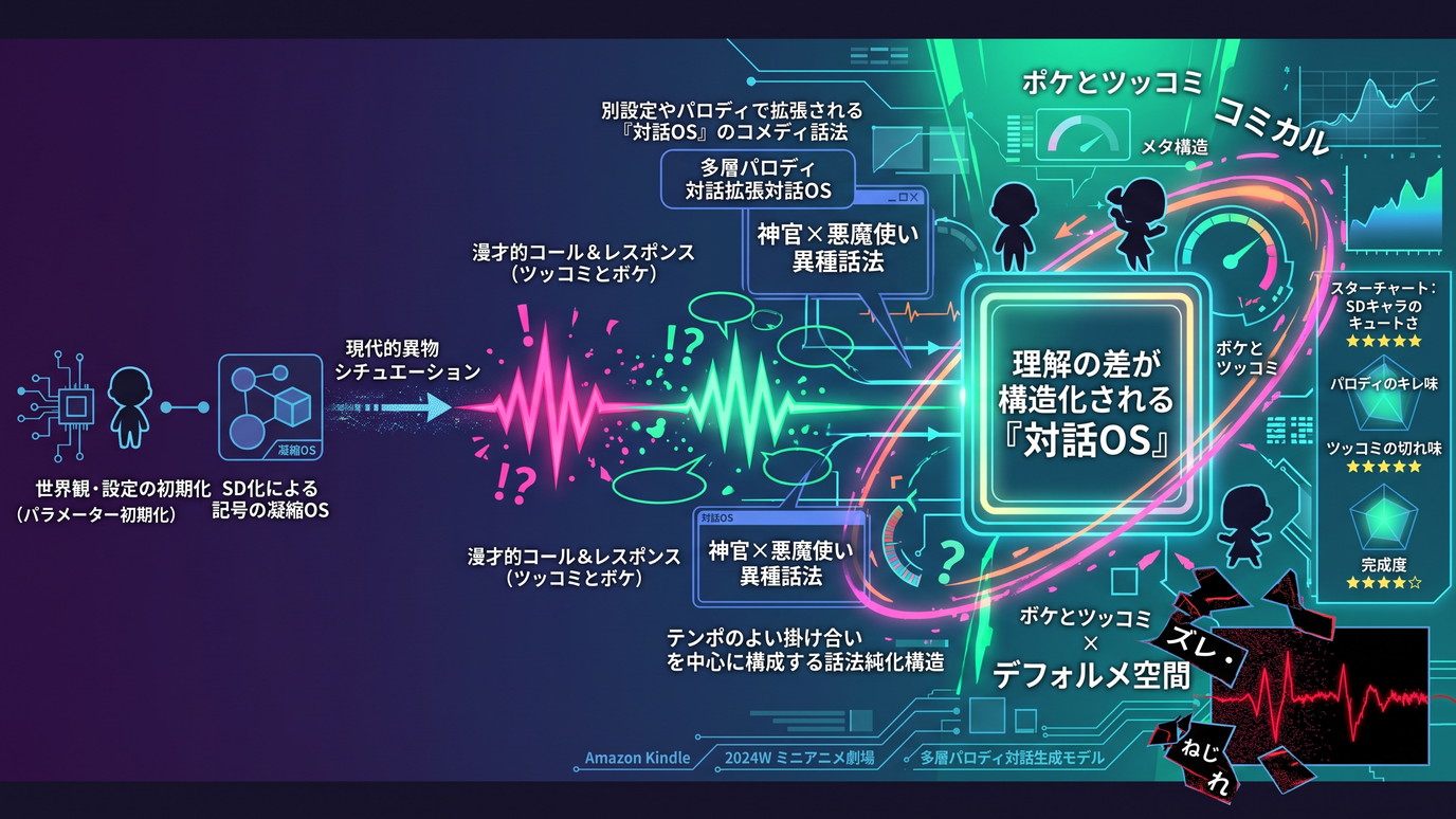 2024W｜【ダークサモナー】ミニアニメ劇場に見るSDキャラたちの軽快な掛け合い──別設定やパロディで拡張される「対話OS」のコメディ話法。
